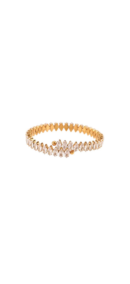 Crystal Eclipse Marquise Cut Tennis Bangle