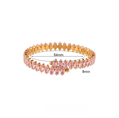 Crystal Eclipse Marquise Cut Tennis Bangle