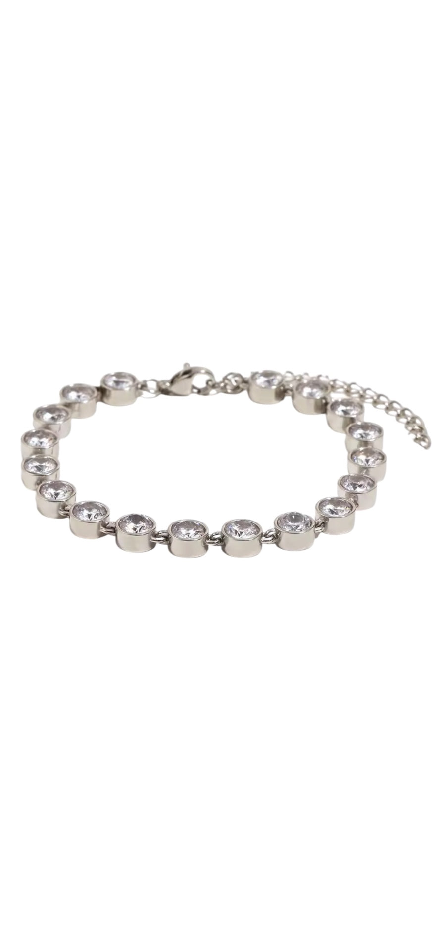 Halo Bezel Tennis Bracelet