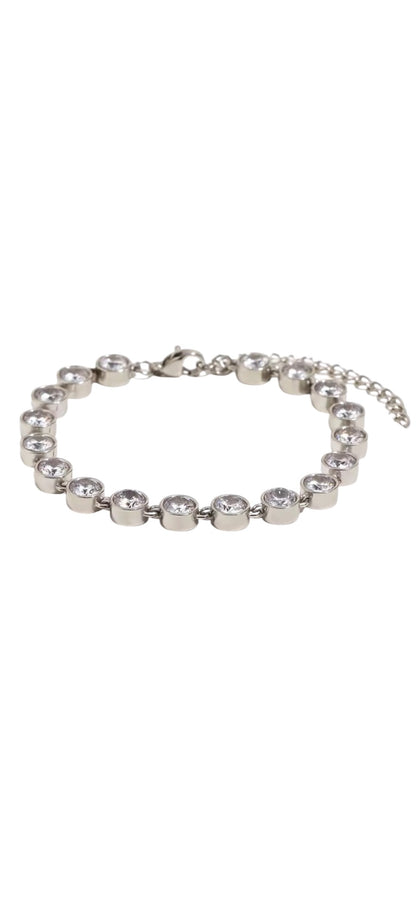 Halo Bezel Tennis Bracelet