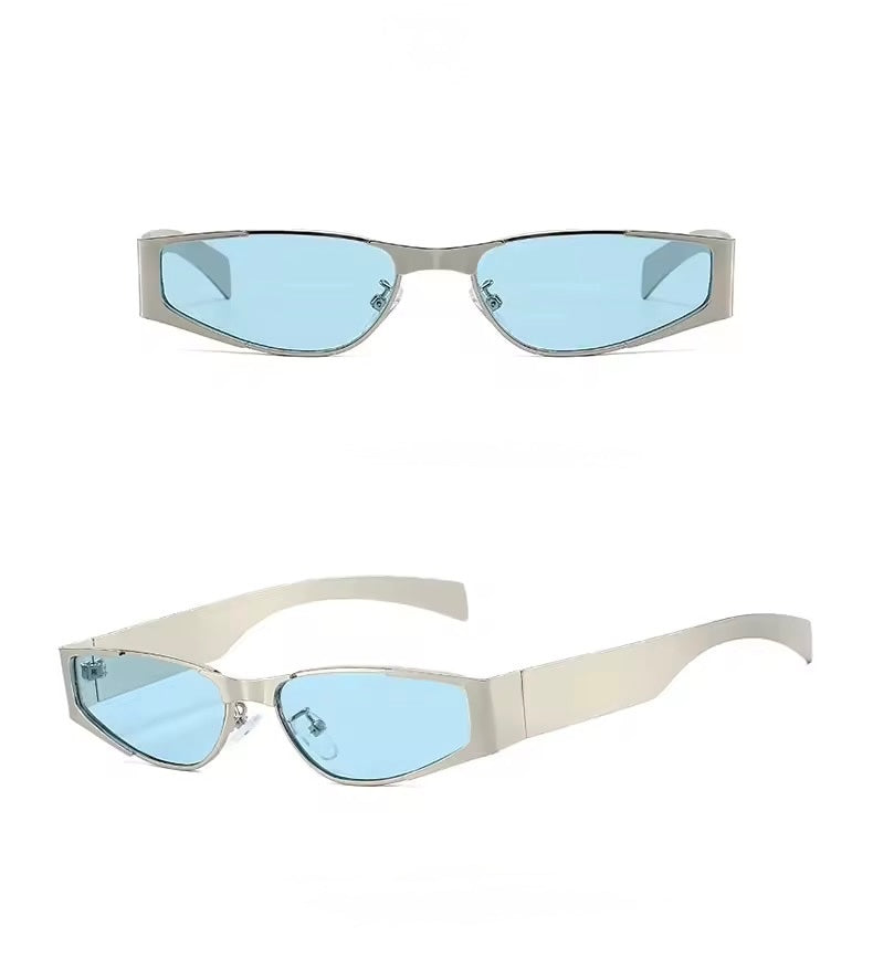 Space Silver Blue Sunglasses 
