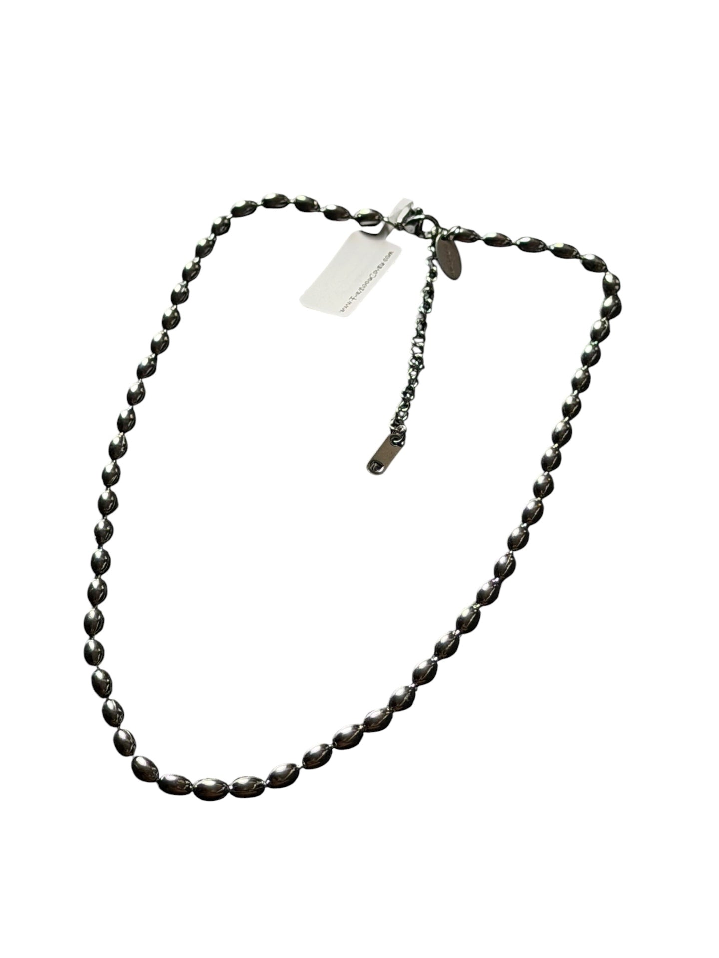 The Essential Beaded Stacking Necklace Silver