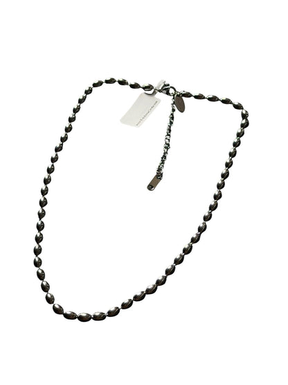 The Essential Beaded Stacking Necklace Silver