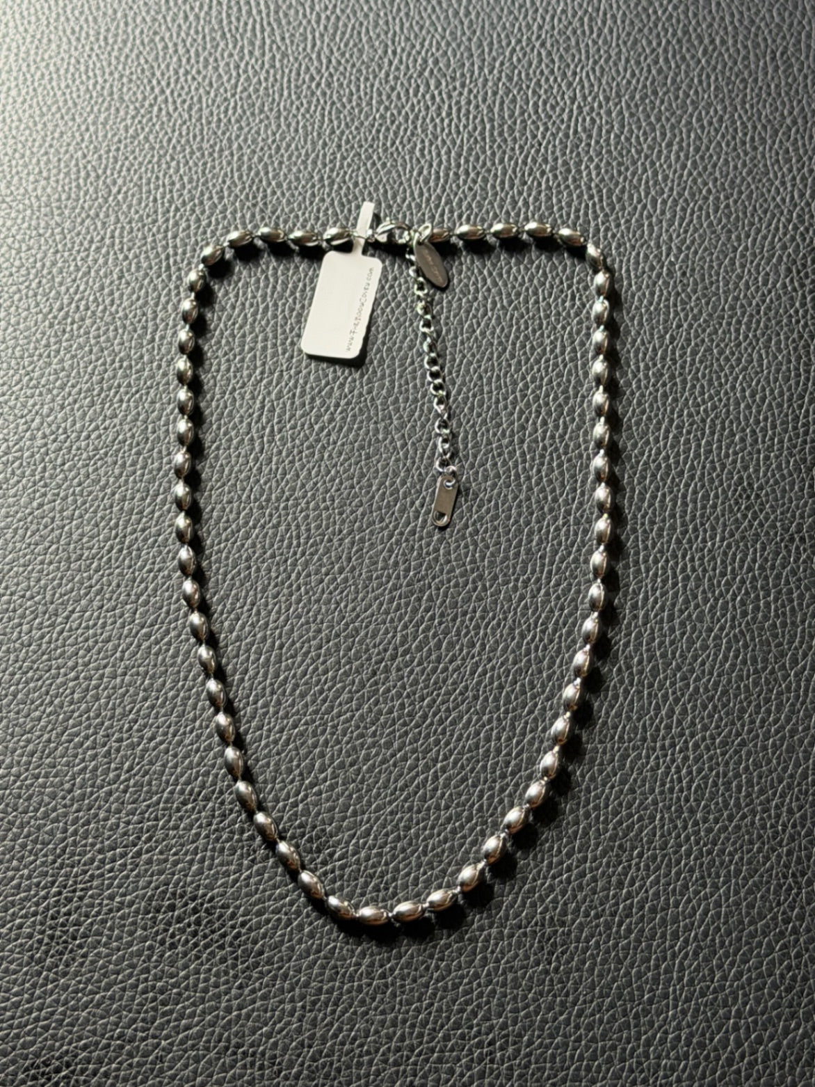 The Essential Beaded Stacking Necklace Silver