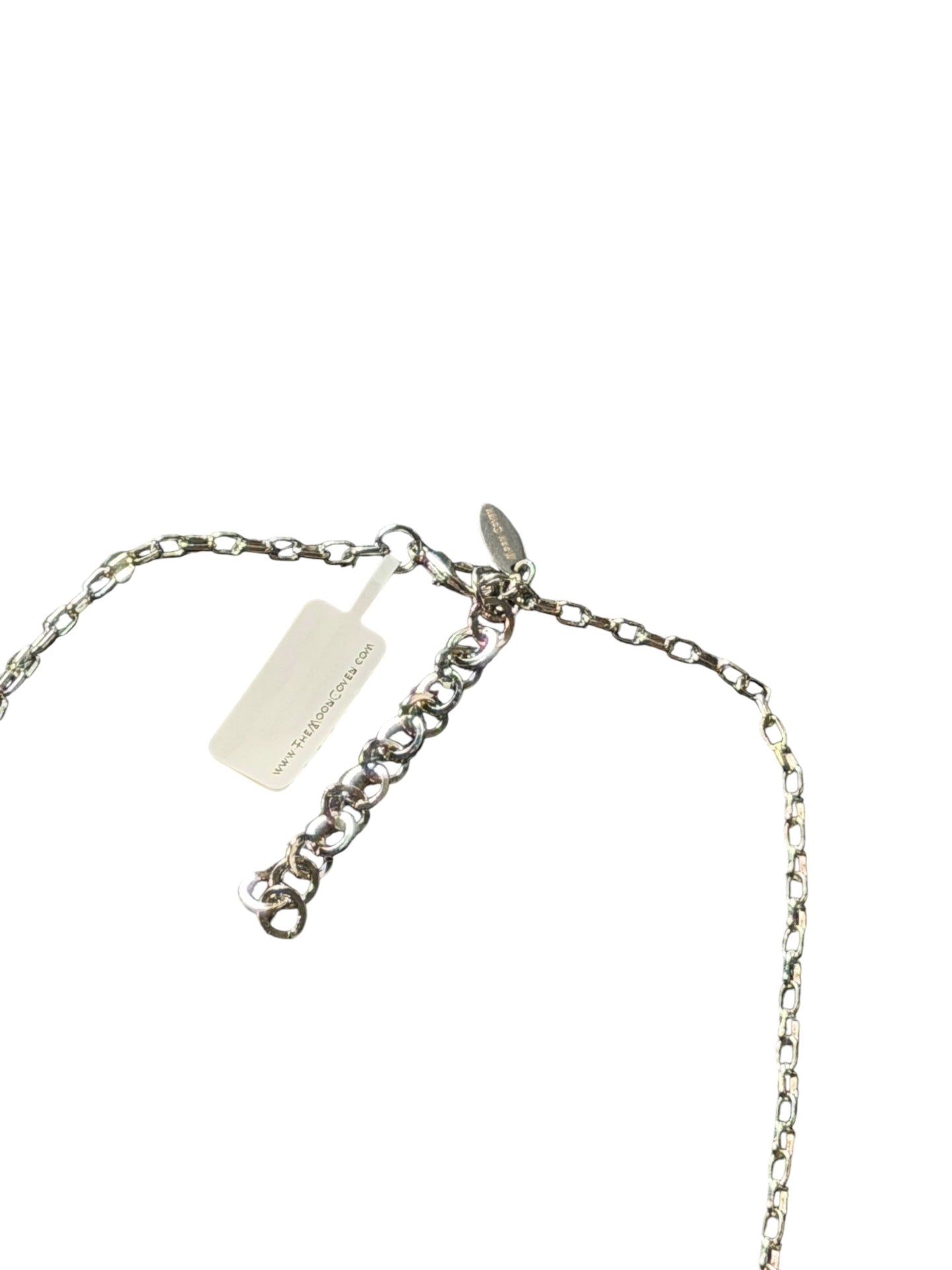 Silver Moon Dust Collar Charm Necklace 