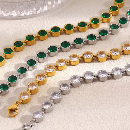 Halo Bezel Tennis Bracelet