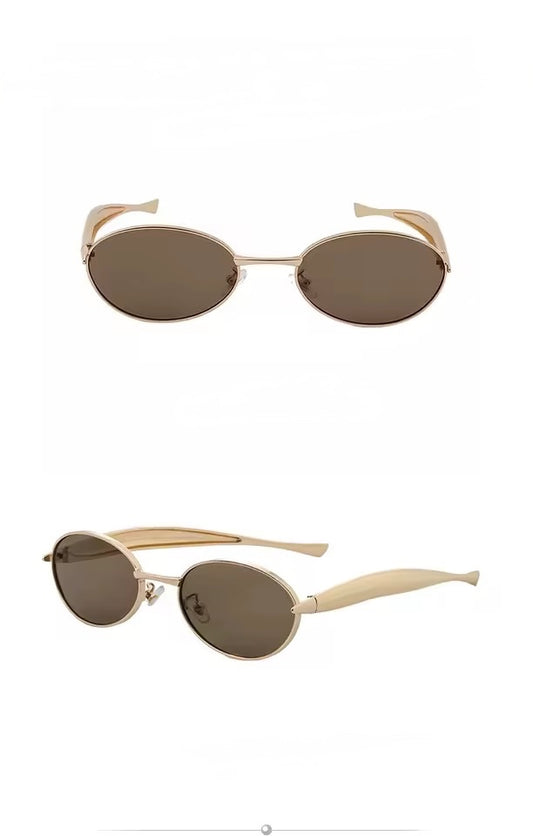 Benni Sunglasses Gold Tea