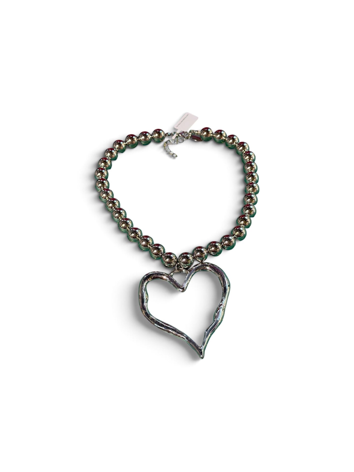 Silver Love Heart Necklace 