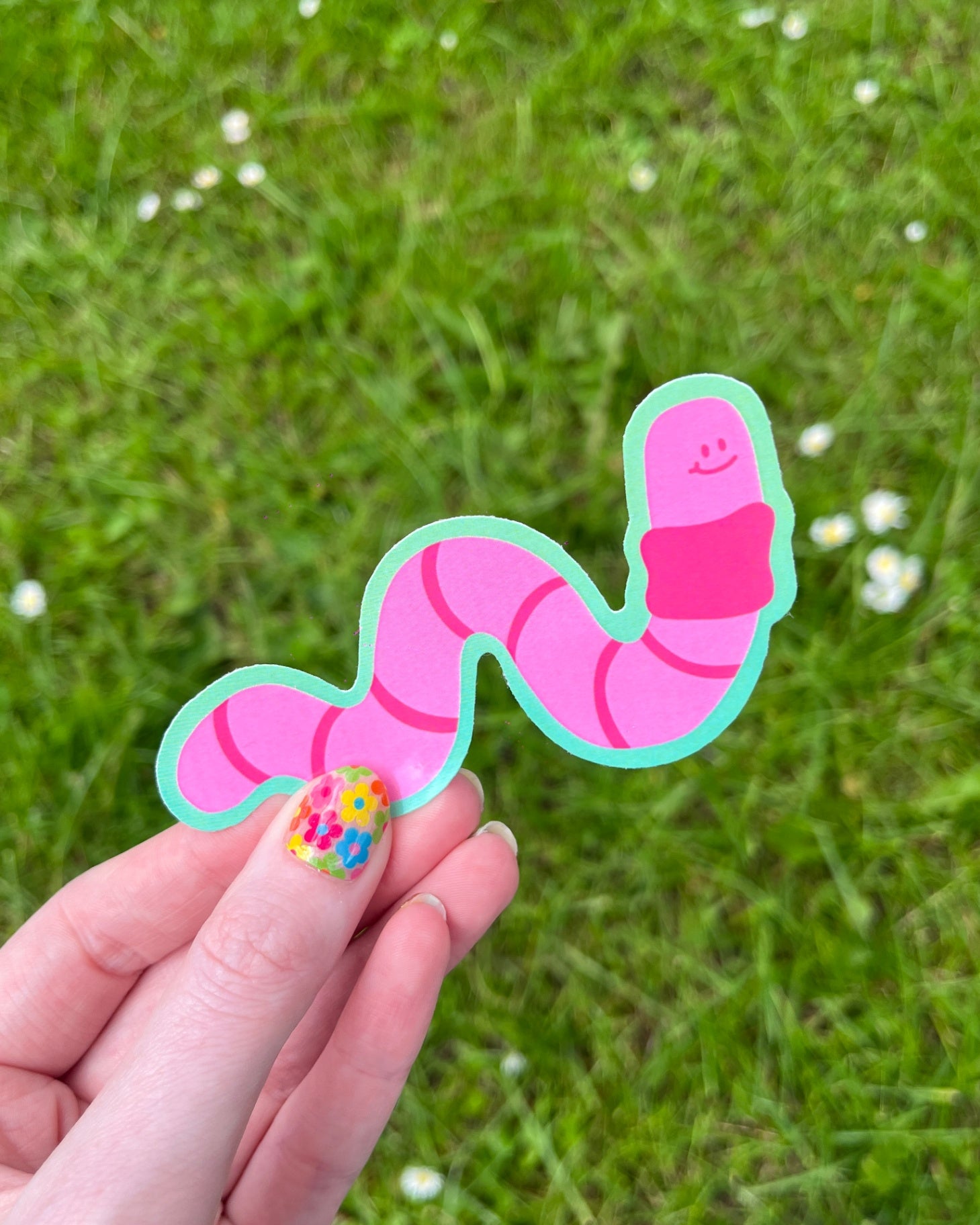Worm Vinyl Sticker