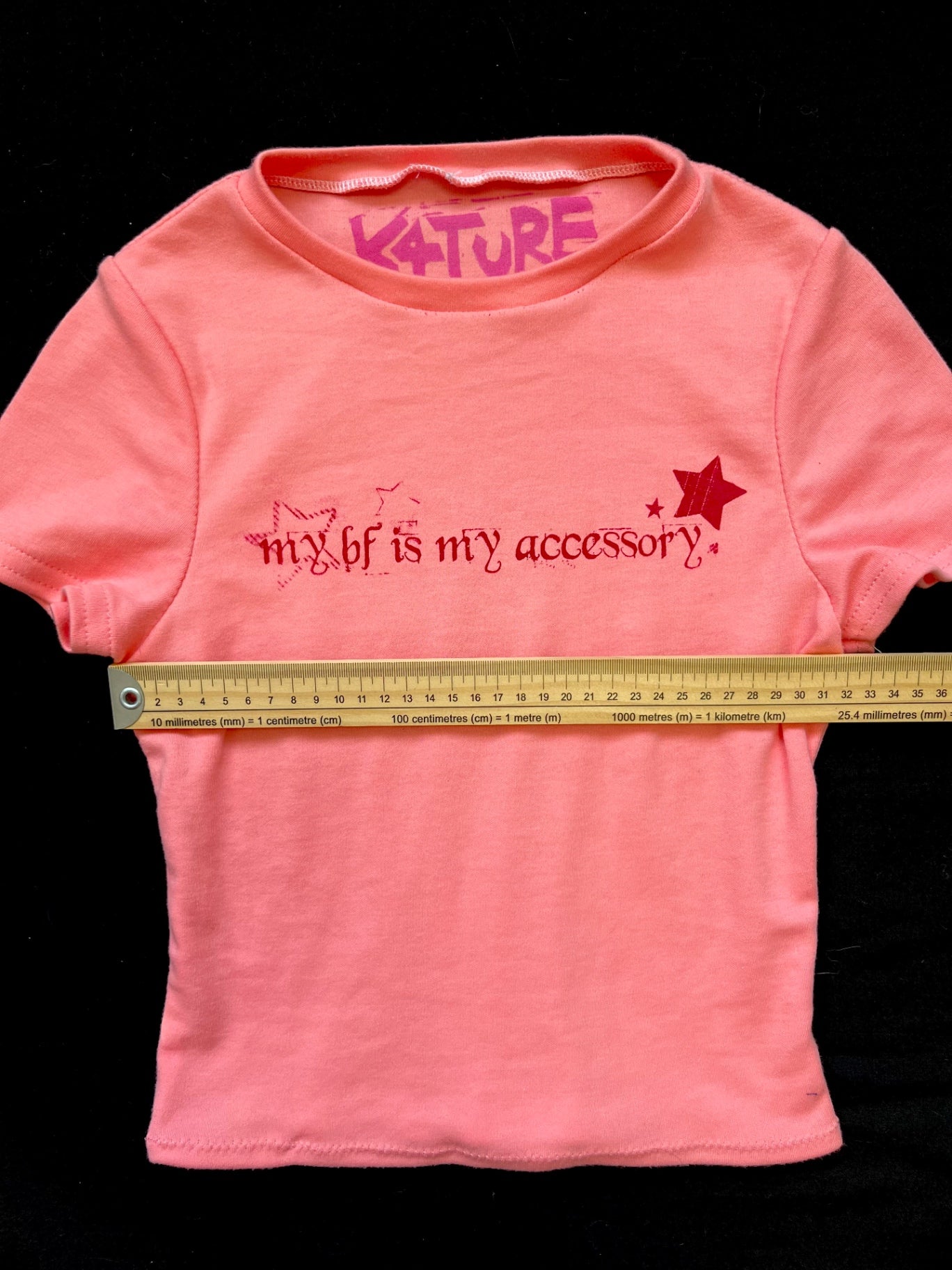 K4TURE handmade pink baby tee