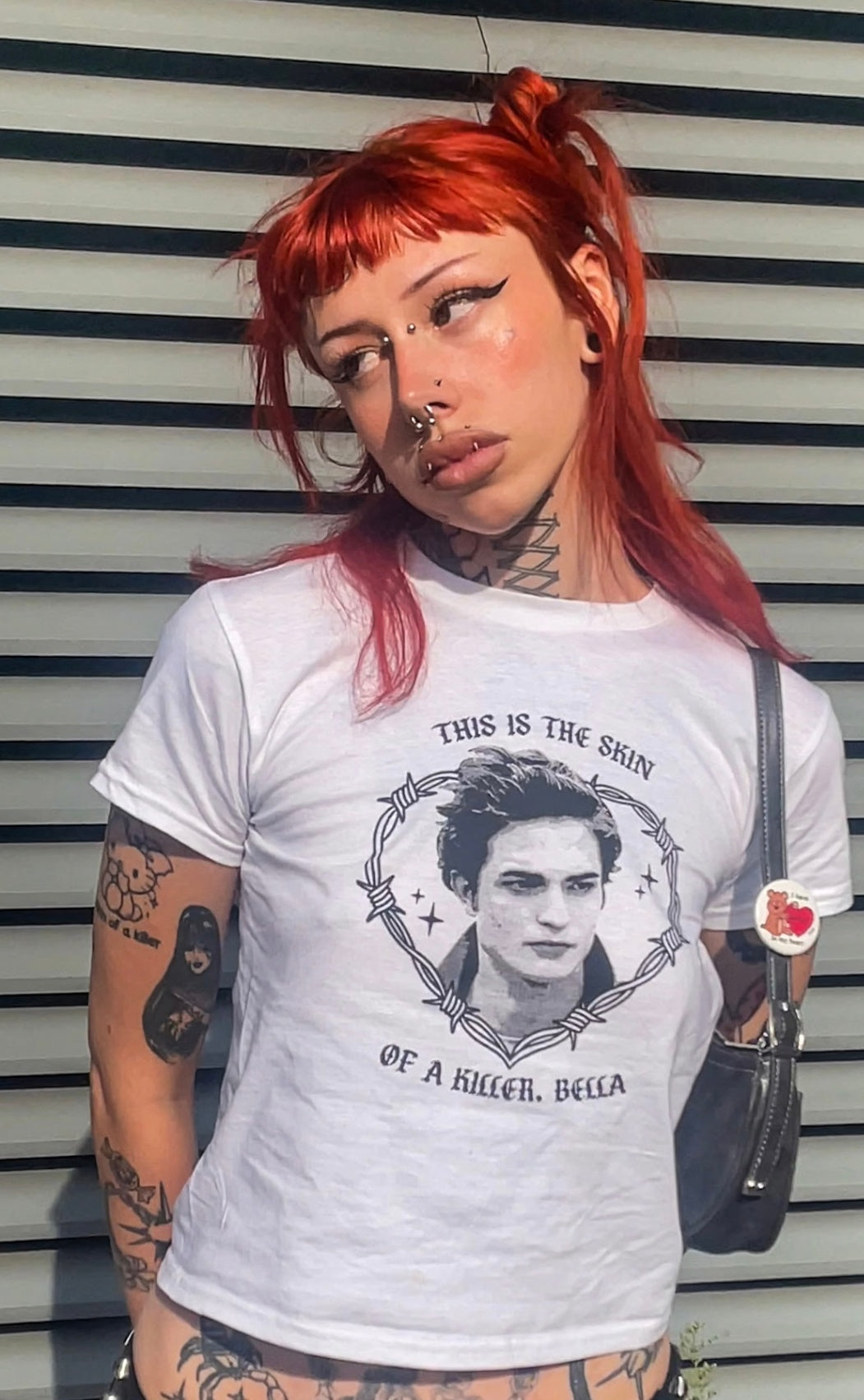 "This Is The Skin Of A Killer Bella" Edward Baby Tee - XL