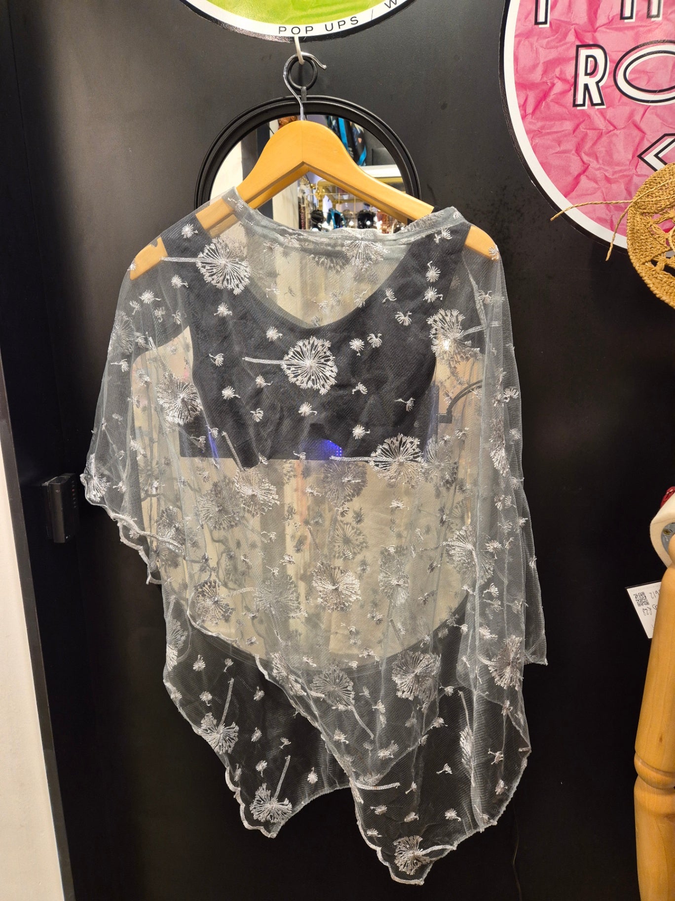 Silver poncho