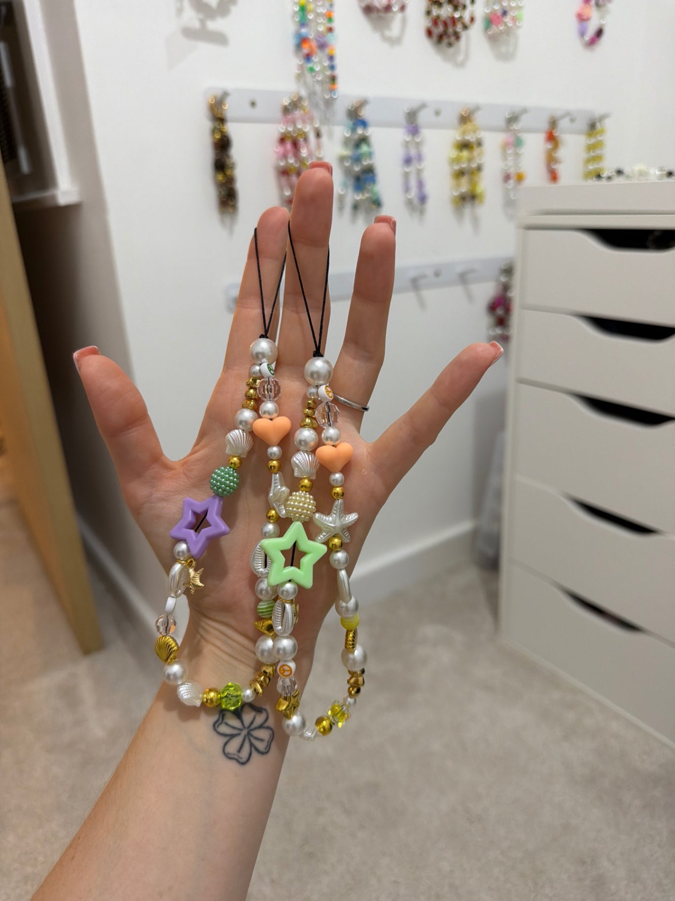 ‘Ocean candy’ phone charm - gold