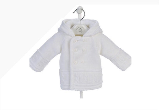 6-12m White Cardigan Jacket 