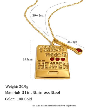 Match Made In Heaven Necklace Gold 