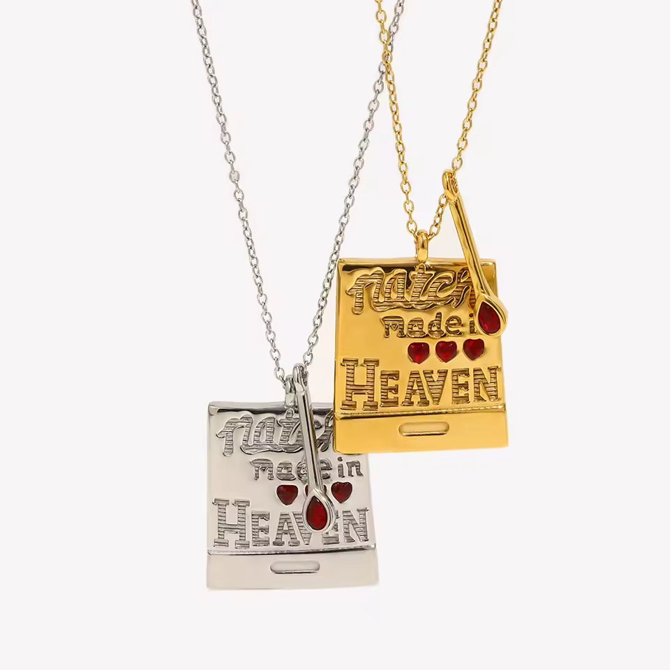 Match Made In Heaven Necklace Silver 