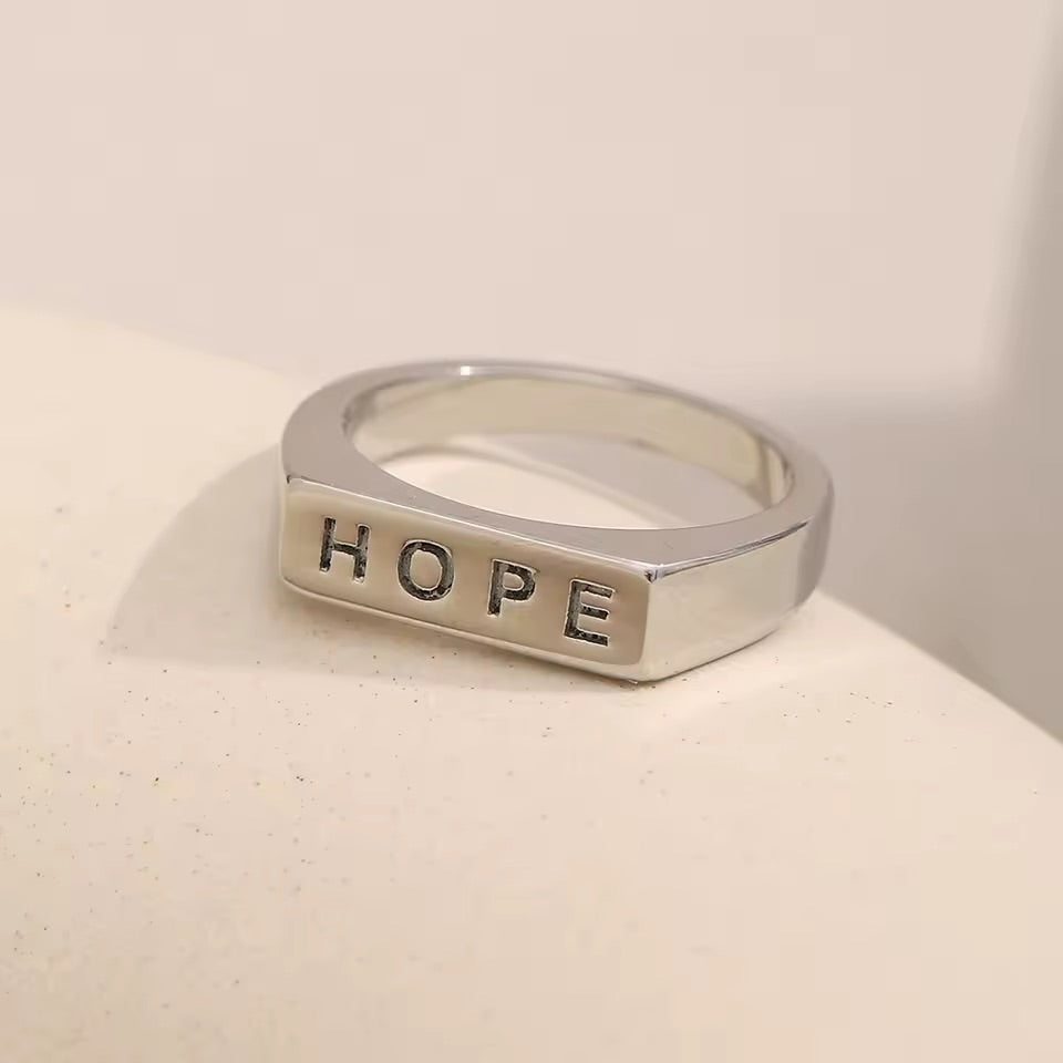 Hope Rings Silver Size 7