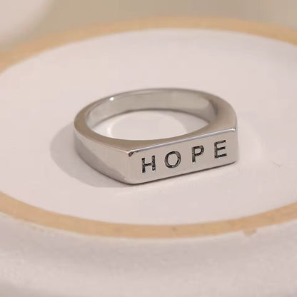 Hope Rings Silver Size 7
