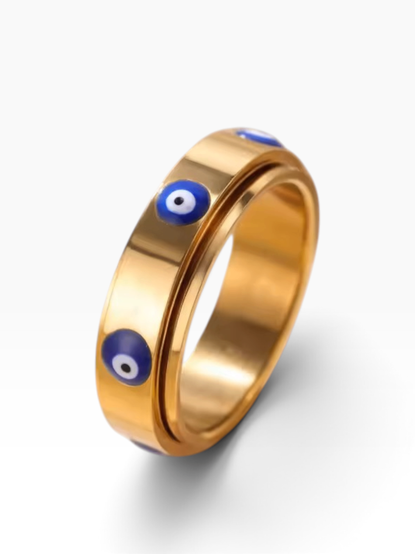 Guardian Eye Spinner Ring Gold Size 7