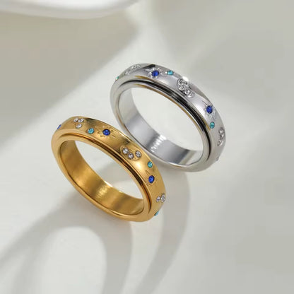 Kismet Spinner Ring Silver Size 8