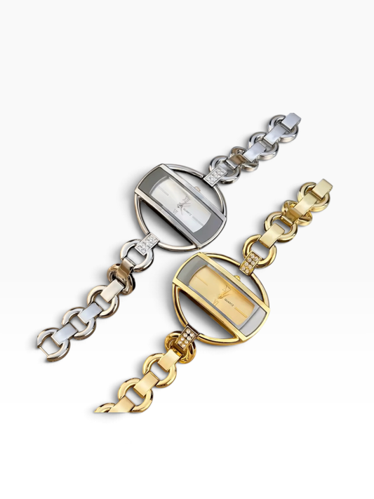 60s Circle Watch Gold