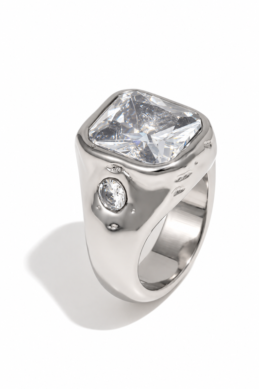 The Monument Ring Silver Size 8