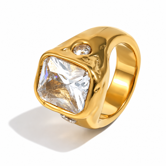 The Monument Ring Gold Size 7