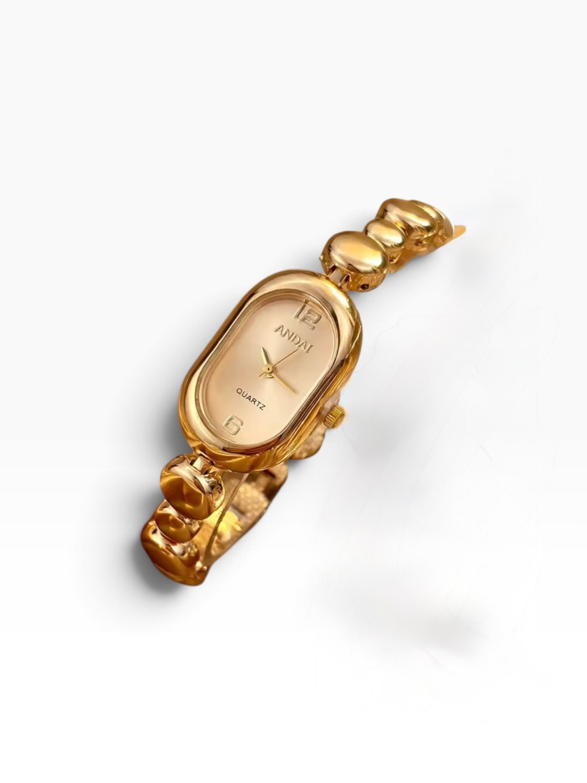 Gold Bead Chain Watch