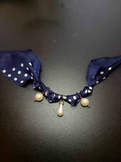 Navy bandana bracelet 
