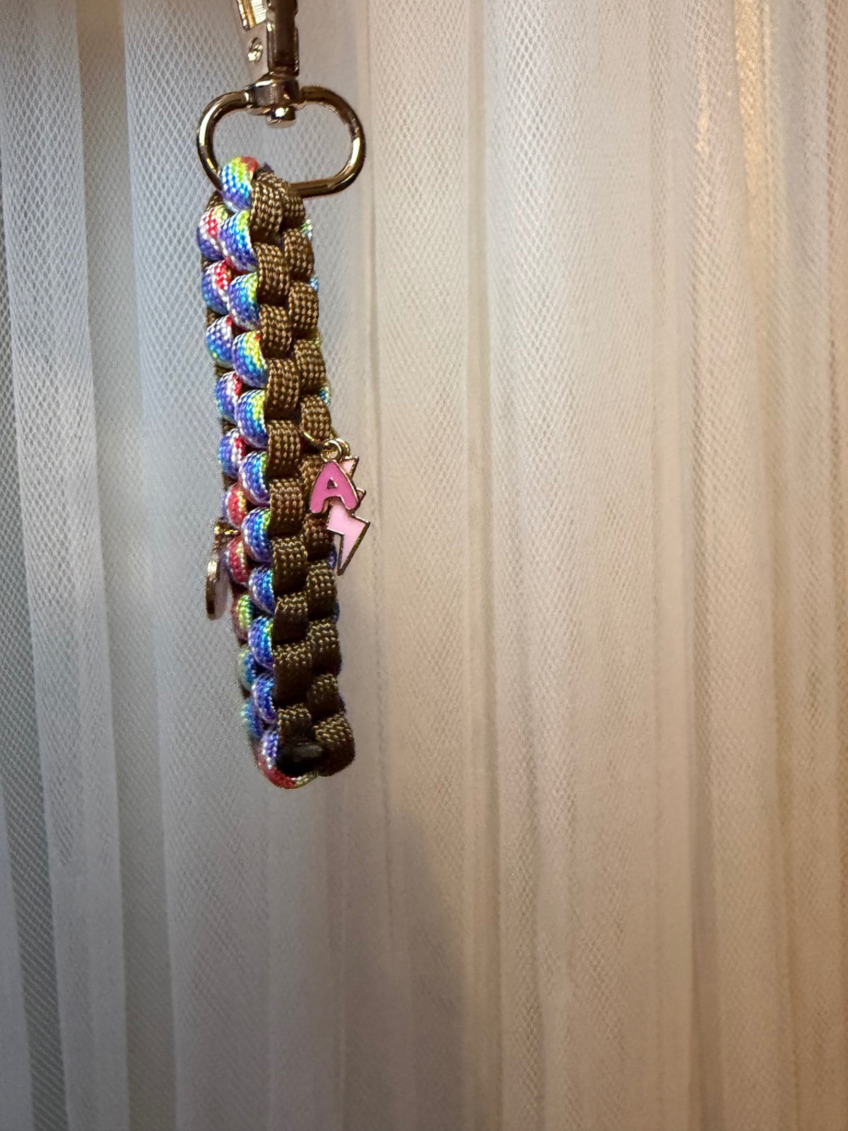 Rainbow charm keychain