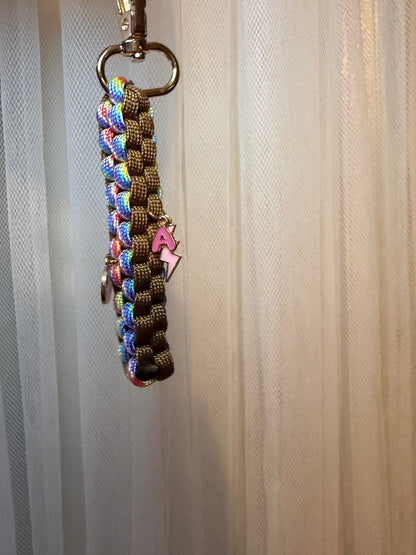 Rainbow charm keychain