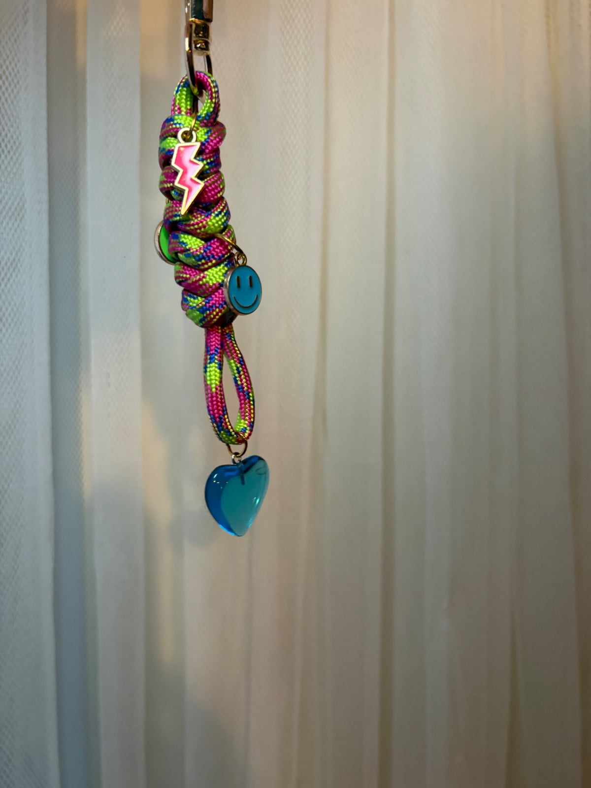 Rainbow charm keychain 
