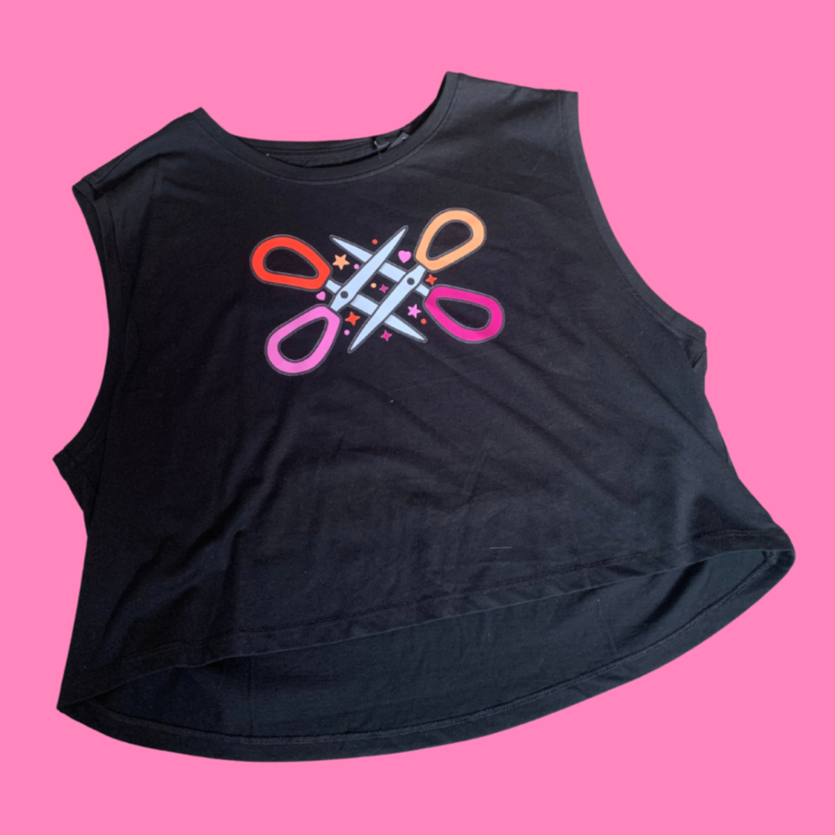 Box fit oversized LGBT vest