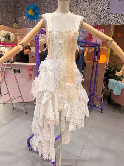 One off upcycled lacy dress