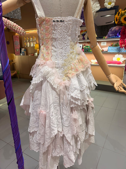 One off upcycled lacy dress