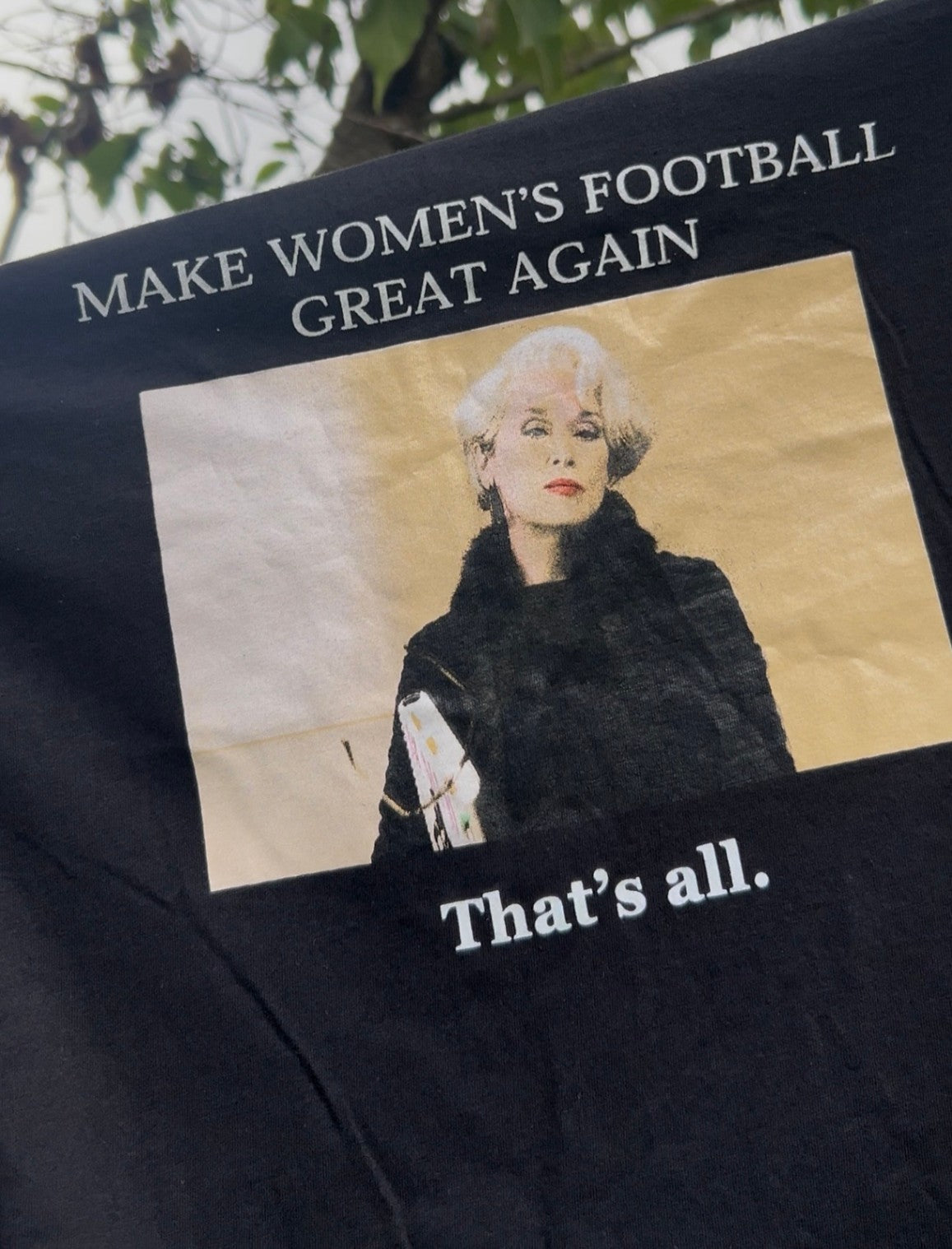 Upcycled Make Women's Football Great Again T-shirt