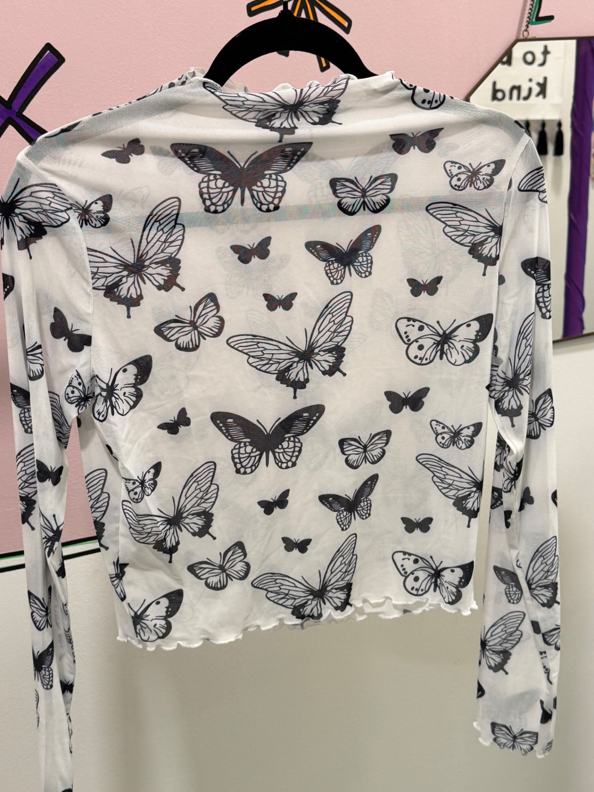 Butterfly Sheer Top