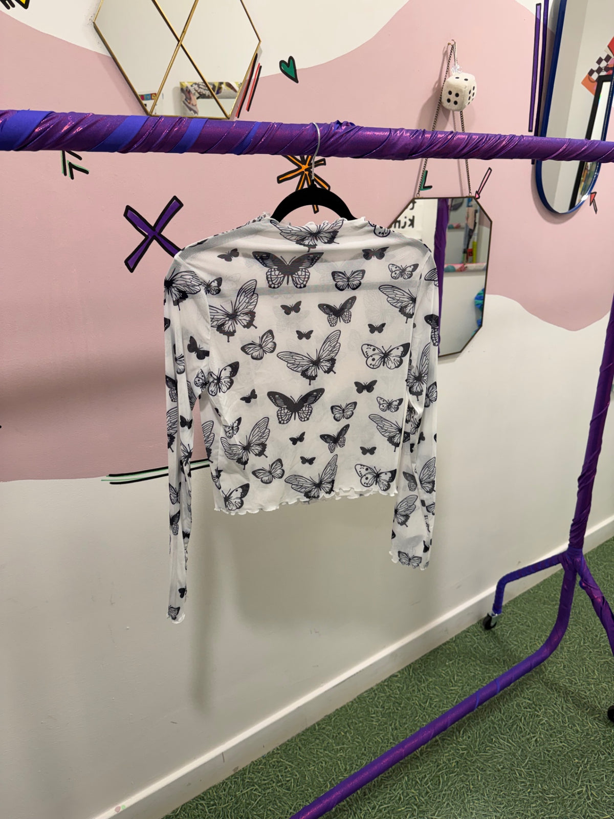Butterfly Sheer Top