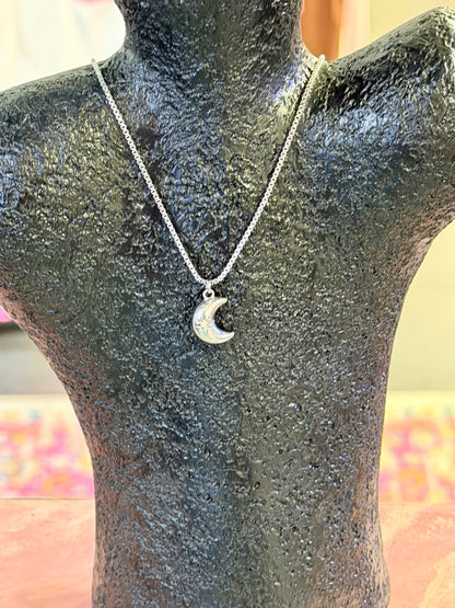 Moon Crystal pendant Necklace 