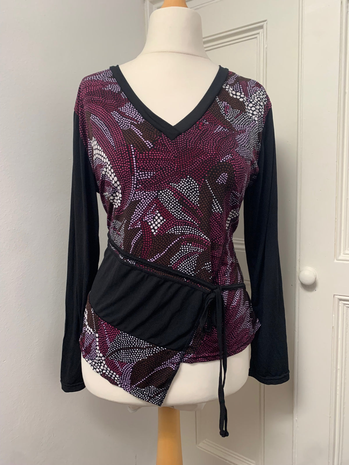 vintage asymmetric purple top 
