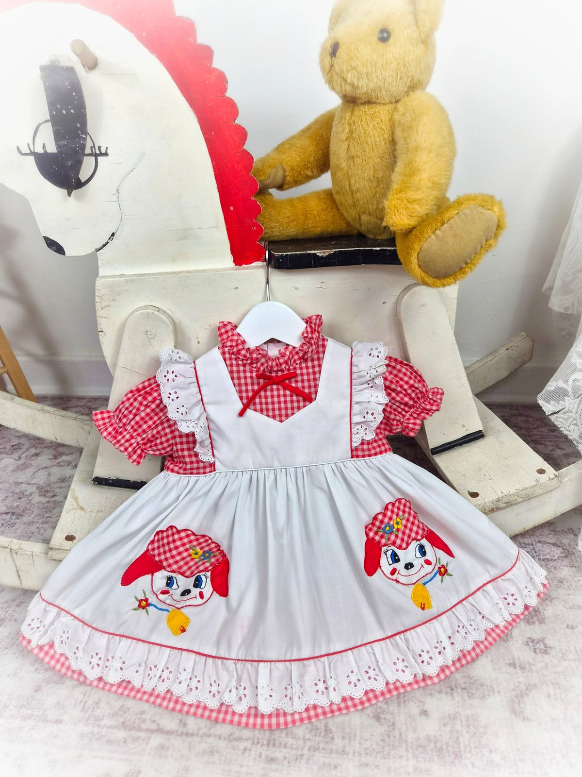 Baby vintage gingham dress