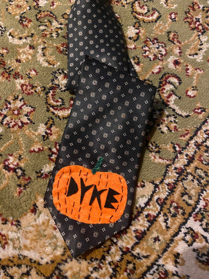 PUMPKIN DYKE Up-cycled tie