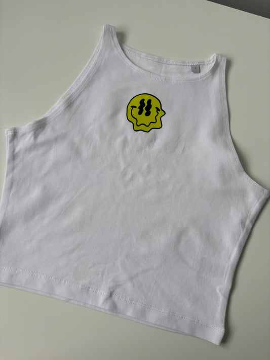 SMILEY CROP TANK TOP SMALL THE MAGIC LABEL