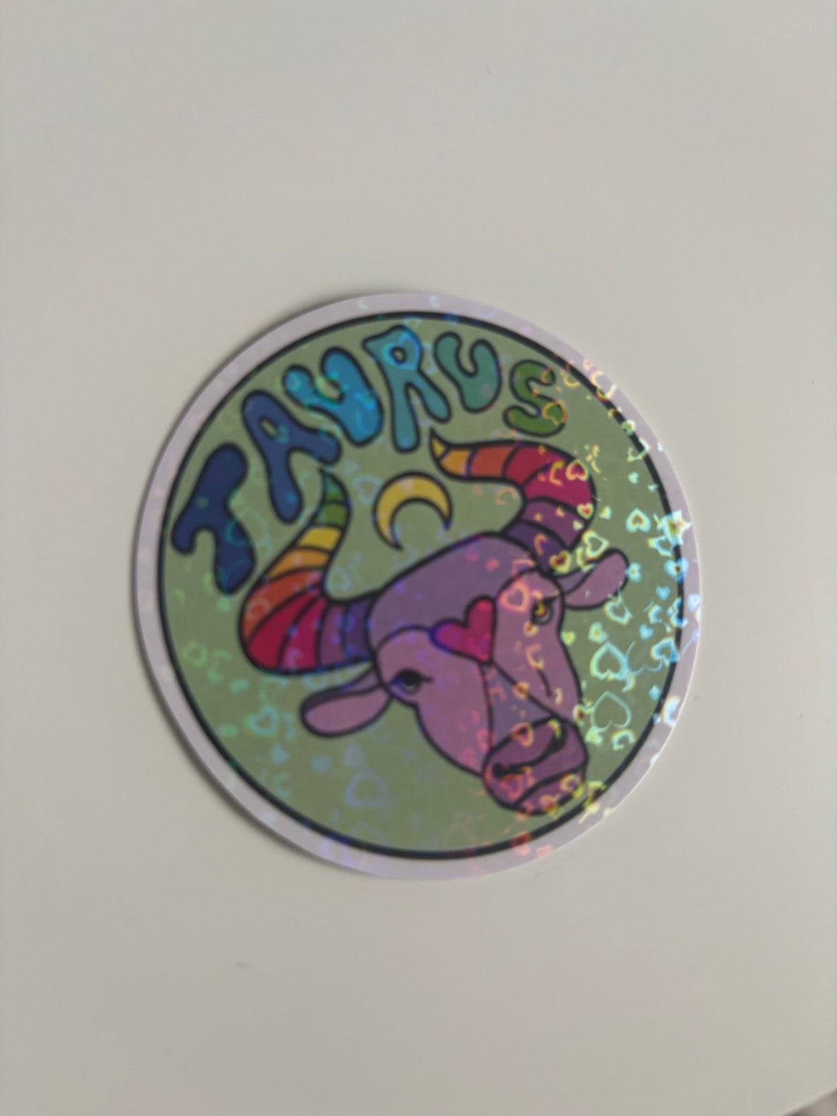Taurus holographic sticker THE MAGIC LABEL