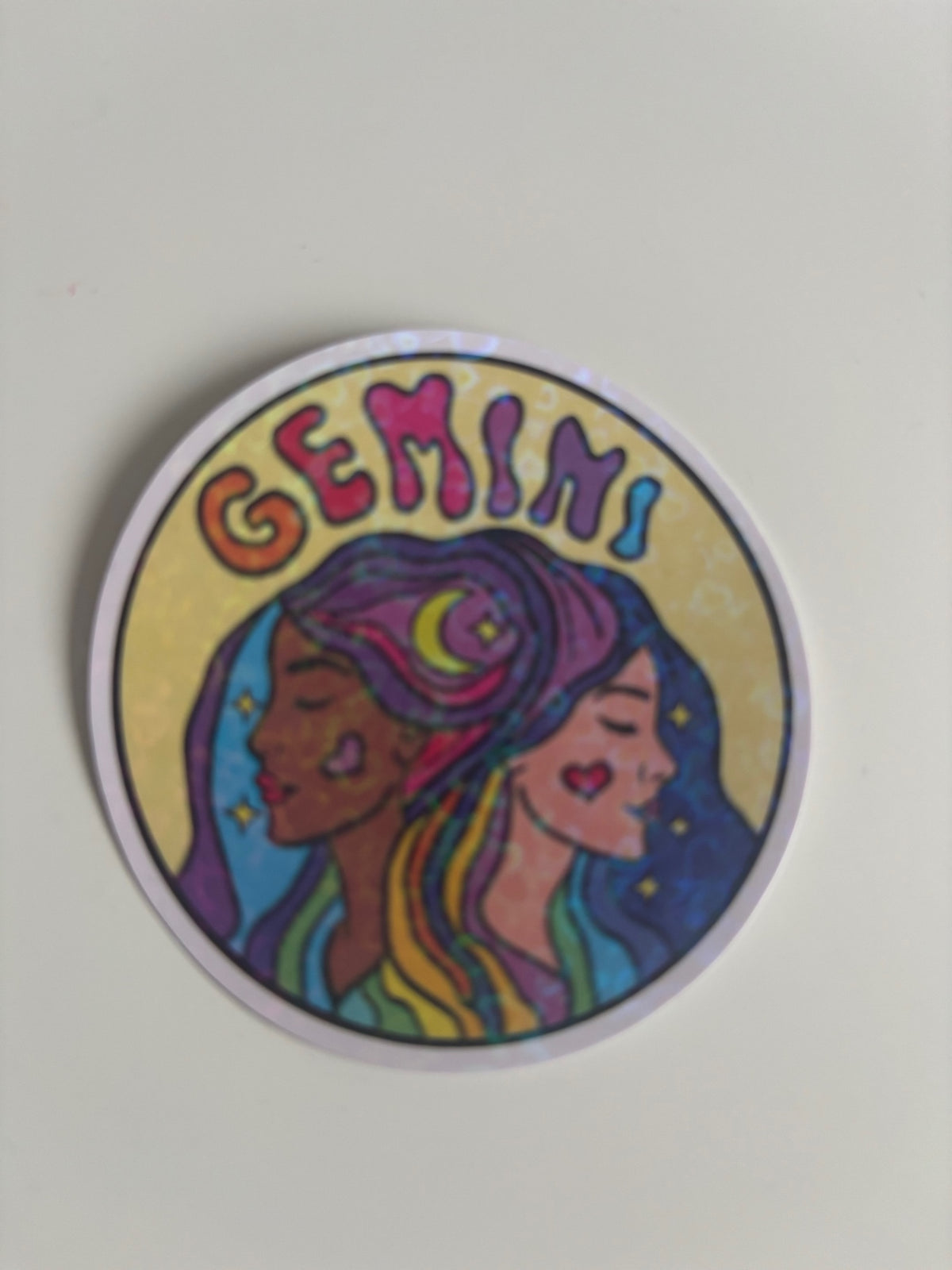 Gemini holographic sticker