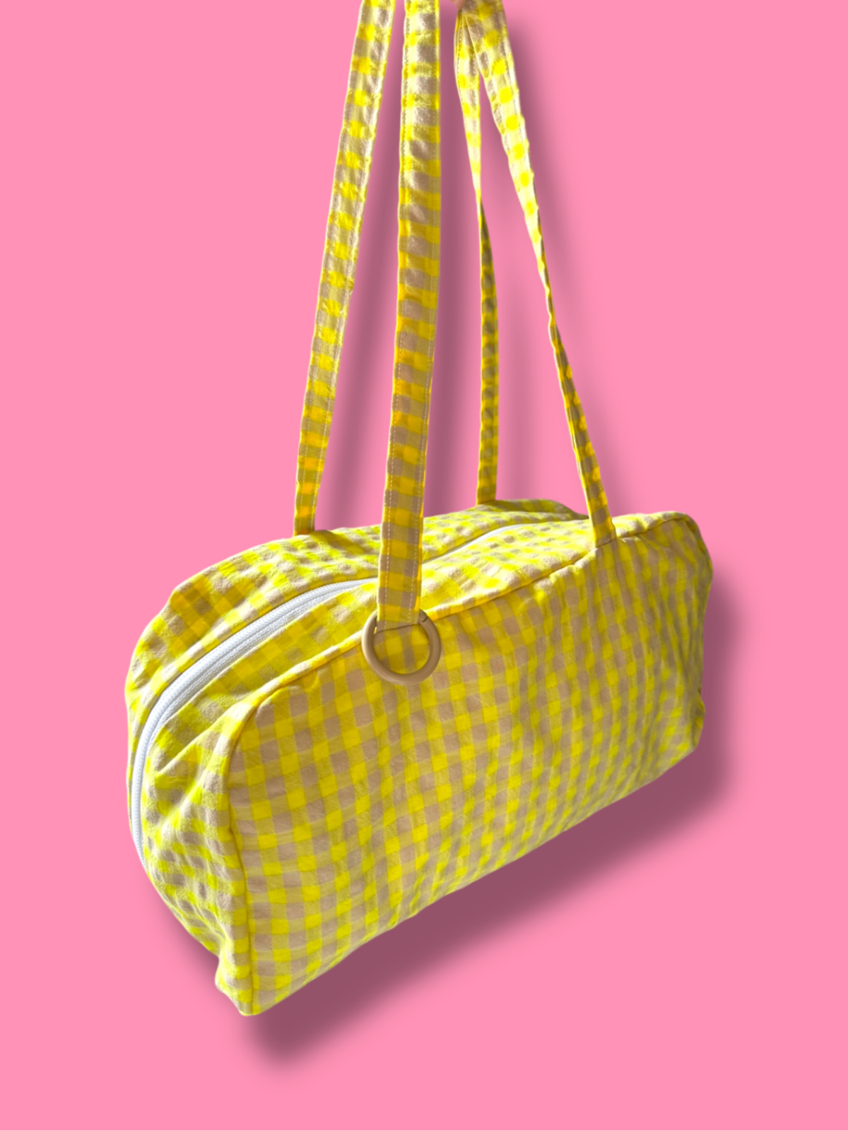 Neon Yellow Bowler Bag 