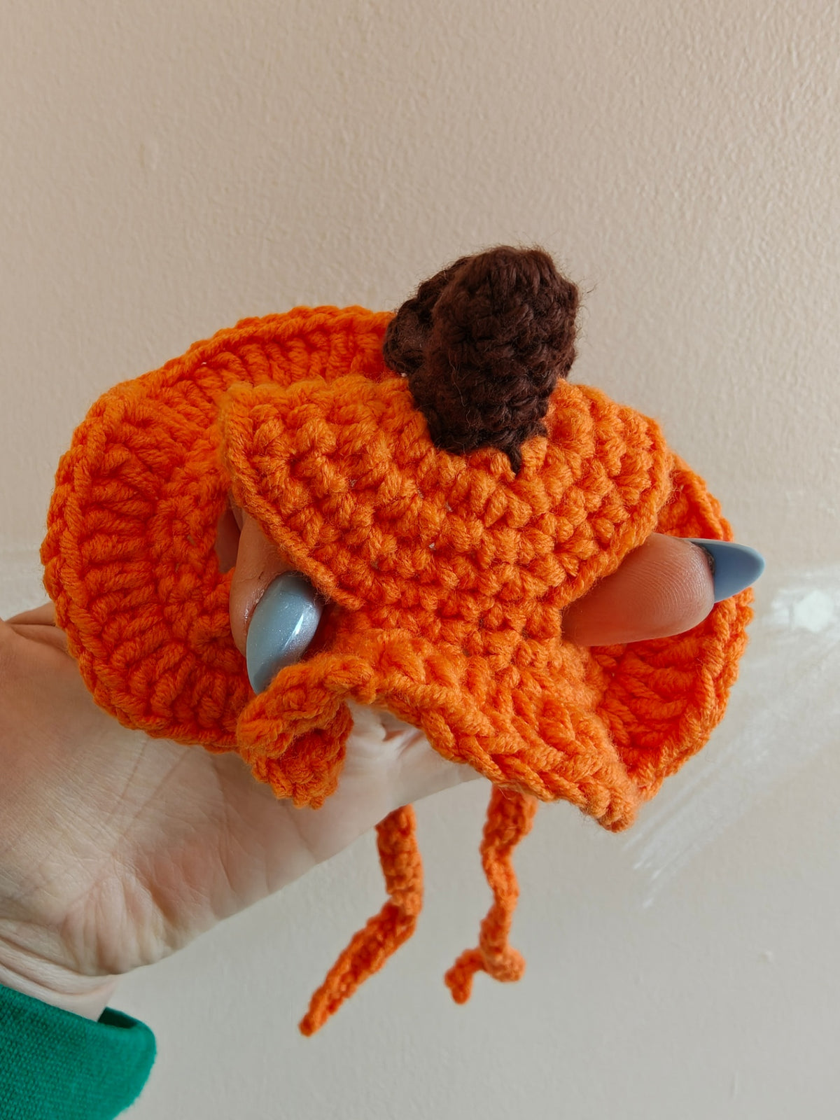 Crochet pumpkin pet/cat/ dog hat