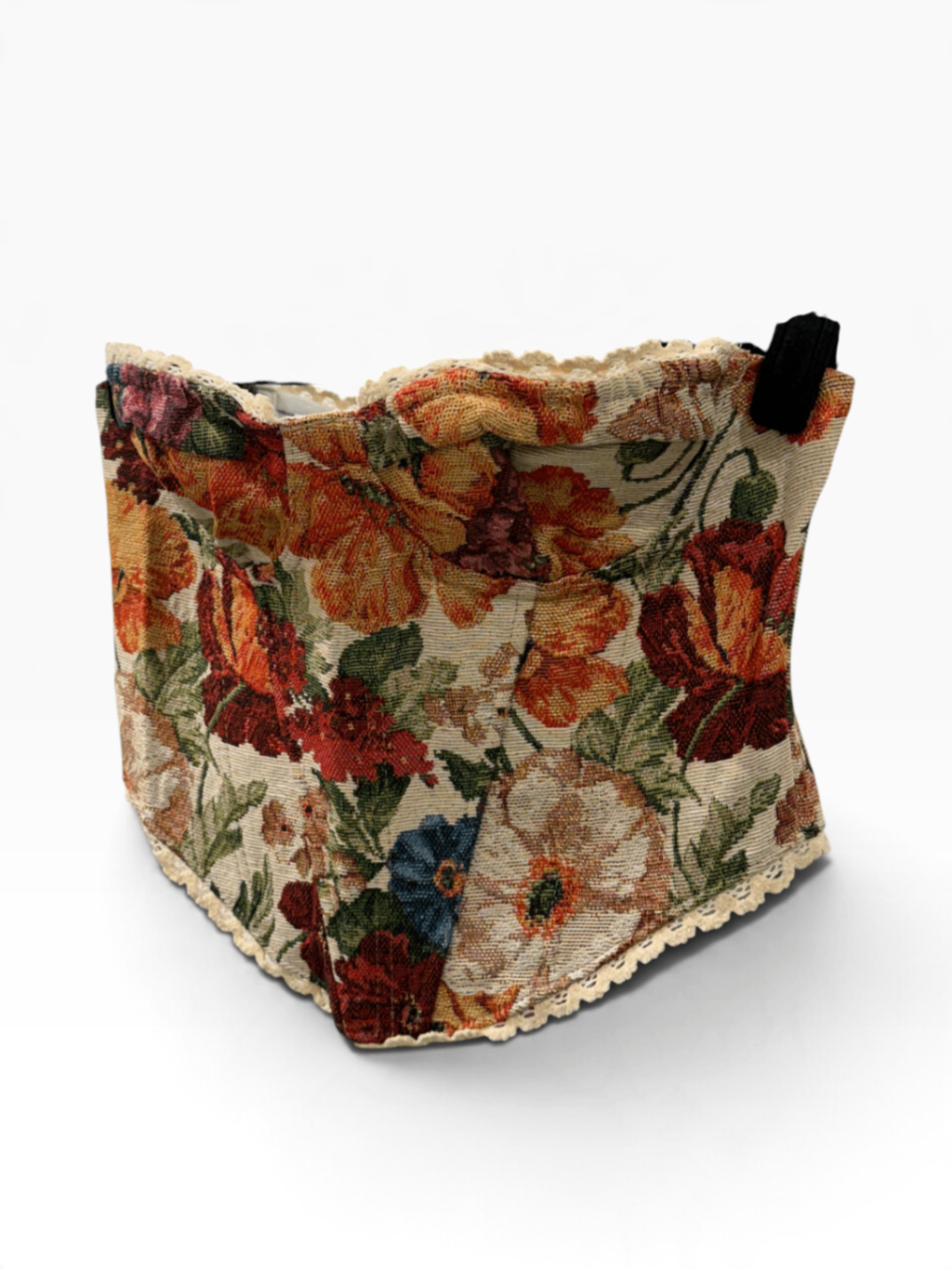 Romantic Tapestry Red Mix Floral Corset Small