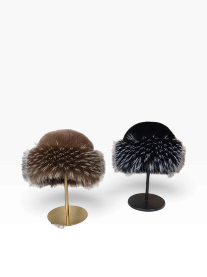 Fur Bucket Hat Coffee
