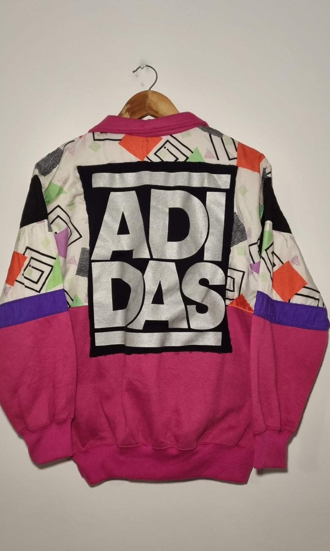 Pink Funky Silver Logo Jumper